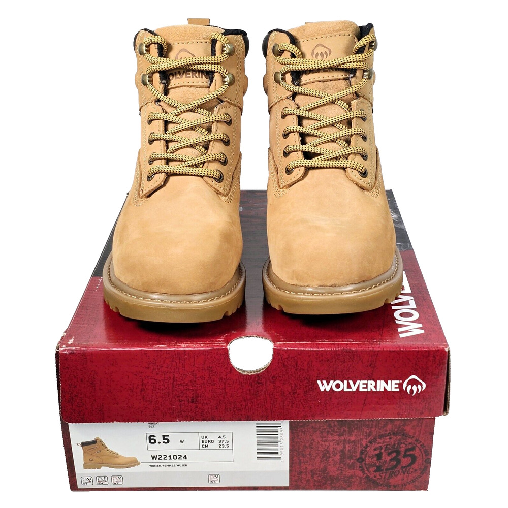 Wolverine Floorhand Women's 6.5W Insulated Steel-Toe 6" Brown Work Boots W221024